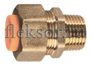 Соединение (муфта) труба-наружняя резьба (папа) 15*1/2 для газа с диэлектриком