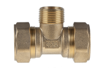 Тройник труба- наружная резьба (папа)-труба 20-3/4-20  STACORT