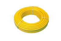 Труба гофрированная отожженная нержавеющая сталь c п/э покрытием (желтая) TR- 15 STACORT