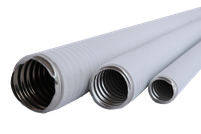 Металлорукав 25 мм в пвх изоляции (белая)