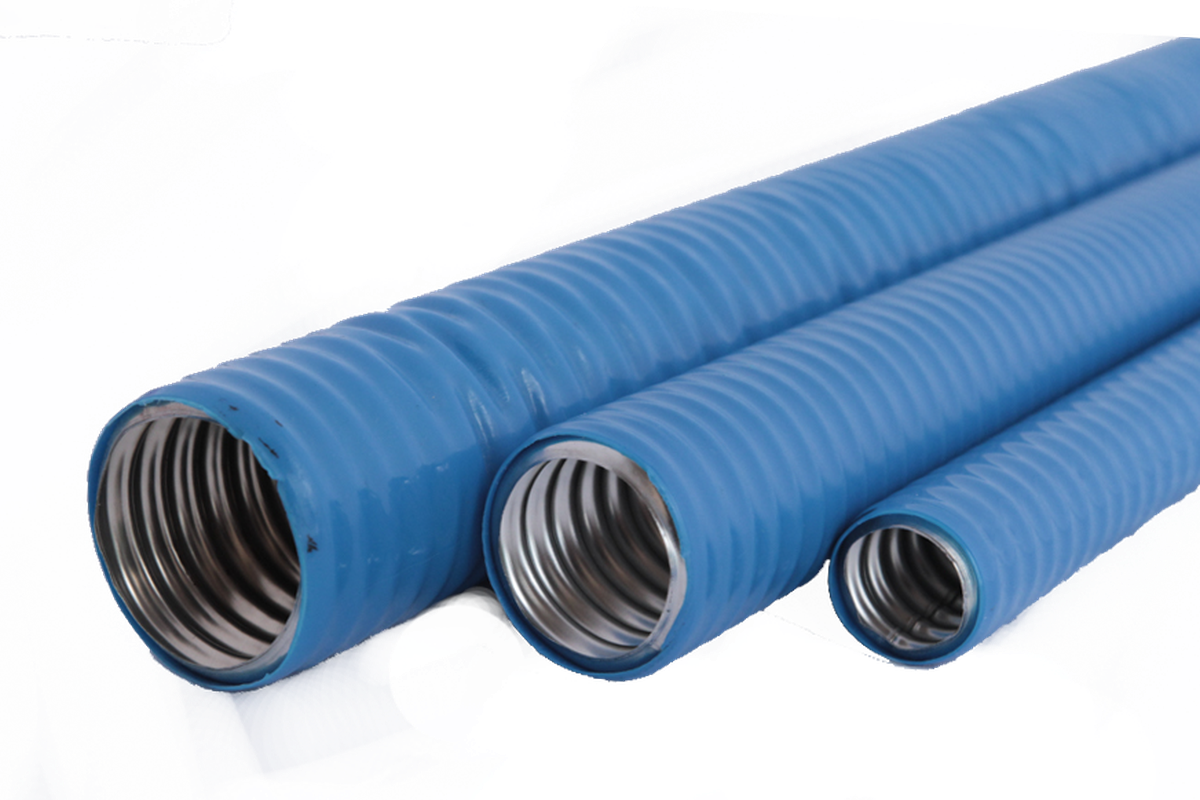 Металлорукав 25 мм в пвх изоляции (синяя)