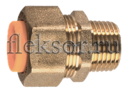 Соединение (муфта) труба-наружняя резьба (папа) 20*3/4 для газа с диэлектриком