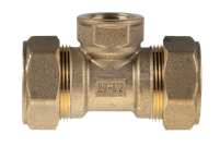 Тройник труба-внутренняя резьба(мама)-труба 20-1/2-20  STACORT