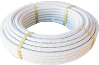 Труба гофрированная отожженная нержавеющая сталь c п/э покрытием (белая) TR- 15A STACORT