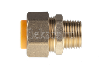 Соединение (муфта) труба-наружная резьба (папа) 15*1/2 для газа с диэлектриком