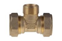 Тройник труба- наружная резьба (папа)-труба 25-1-25 STACORT