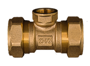 Тройник труба-внутренняя резьба(мама)-труба 25-1/2-25 STACORT