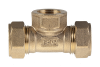 Тройник труба-внутренняя резьба(мама)-труба 15-1/2-15 STACORT